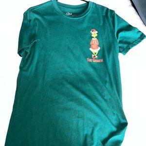 Green Short Sleeve Tee with Cartoon Graphic